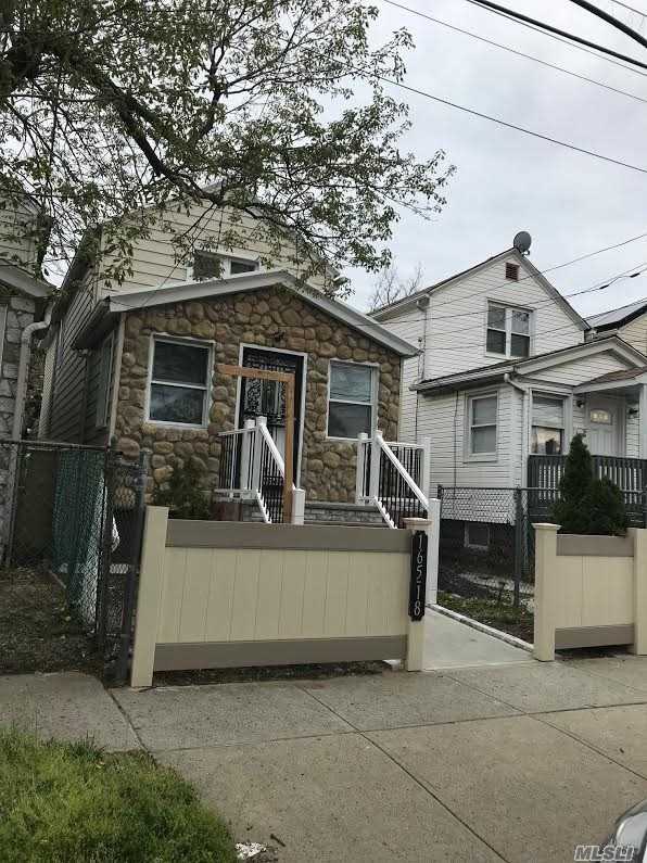 Great Condition Fully Renovated, 1 Family House Detach,  Features 4 Bedrooms, 3 Full Baths, Eat in Kitchen,  Open Lay out Livingroom/ Diningroom,  Harwood floors throughout,  Stainless Steal Appliances, lots of kitchen cabinets,  New Heating system,  make this house your new home.