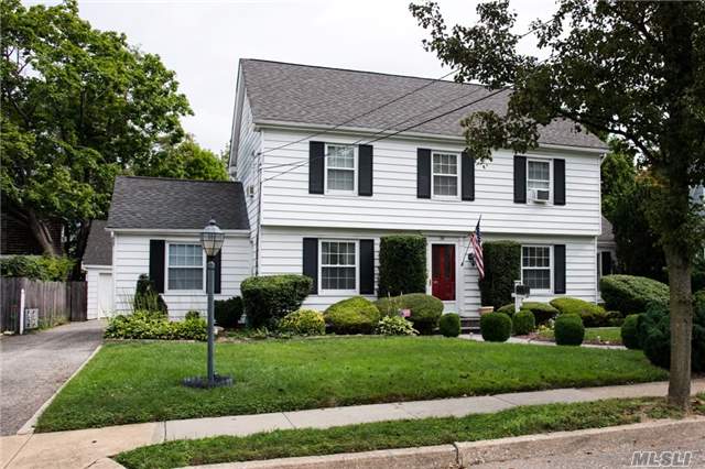 This Village Colonial Boasts 3 Brs, 2 Ba, Living Rm W/Fireplace, Marble Counter Tops, Stainless Steel Appliances, Hardwood Fls Thru-Out, In-Ground Vinyl Pool. Mid-Block Location And 2.5 Car Garage. Close To All.