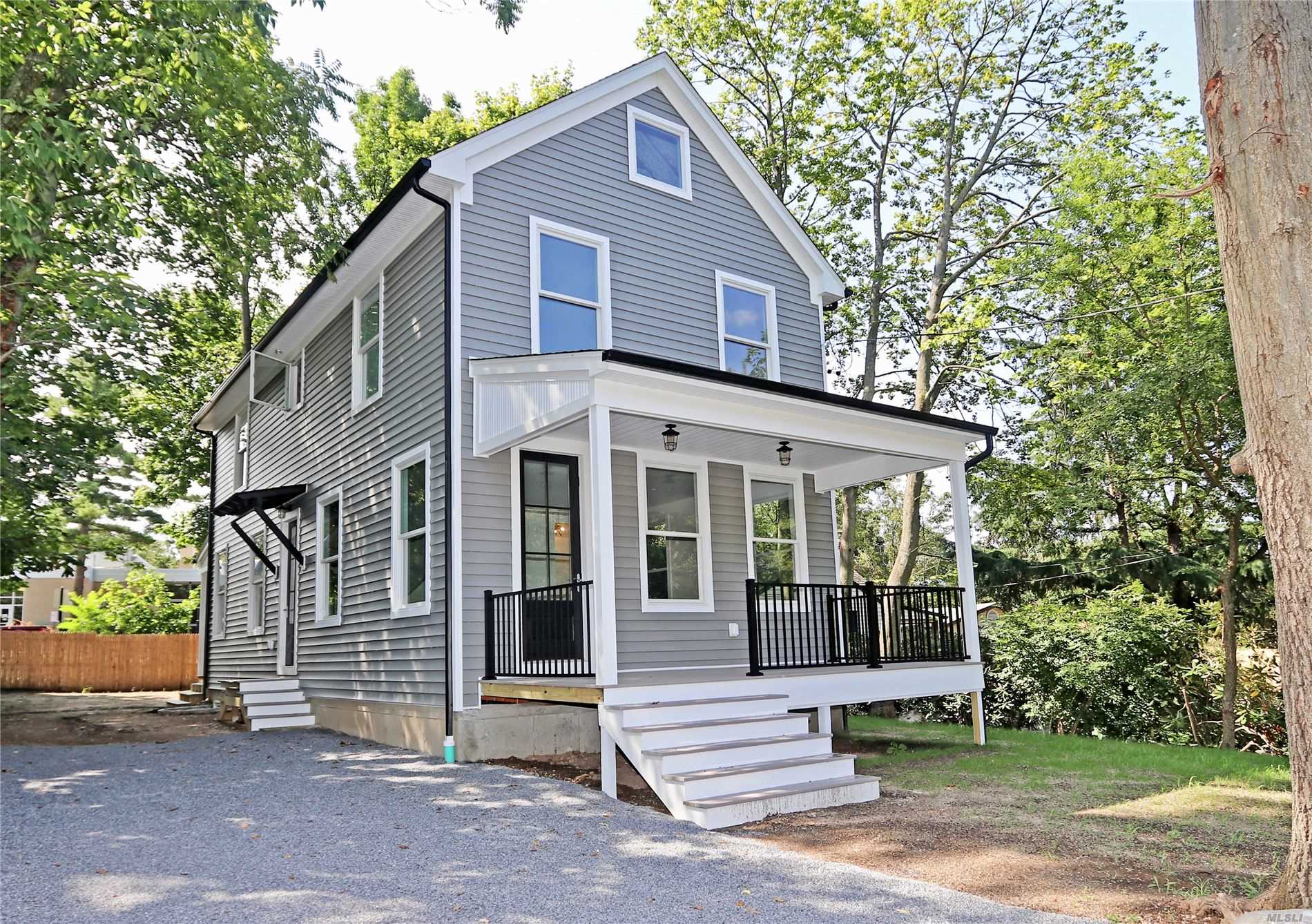 BRAND NEW 3 BR/3.5 Bth Colonial. Local contractor & architect combined talents to create this beautiful luxe home w/ oversized windows & white Oak fls throughout, and full finished bsmt w/ 8.5&rsquo; ceiling & outside entrance.With 9&rsquo; ceiling and open layout on the first floor including kitchen with breakfast bar, SS appliances, quartz counters & designer backsplash, this gorgeous home also features a Master Ste w/3 closets, + 2nd full bth & 2 BRs on the 2nd fl. Trex decks, nice yard, North Shore SD!