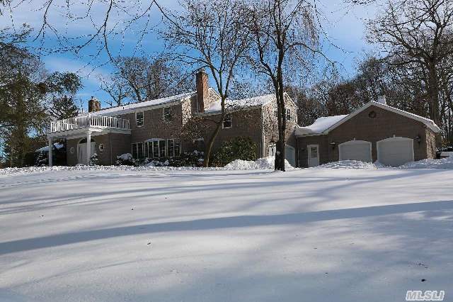 Atop A Gentle Knoll Sits This Sprawling 5000 Sf Center Hall Colonial On 2 Lush Acres Of Property. Double Doors Lead To Vast Foyer & Spacious Rooms For Living & Entertaining. Enormous Updated Kitchen With Center Island Opens To Family Room With Stone Fireplace. Sunroom, Study, 3 Fplcs, 4-Car Garage And In-Ground Pool. Top School District And Amazing Location.