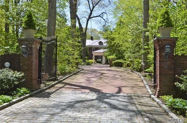 Exceptional Five-Star Quality Home Presides Over 3 Acres Of Lush Private Landscape. A Gated Sophisticated Residence With Highest Level Of Construction, Materials And Amenities. The Interior Is The Epitome Of Traditional Elegance With Brazilian Cherry Wood Floors, 3 Fireplaces, French Doors, Soaring Ceilings And Quality Appointments. In-Ground Pool/ Tennis. Masterpiece!!