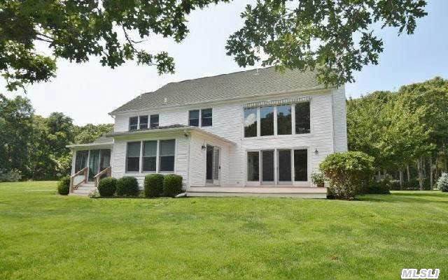 Beautifully Apportioned And Gracious 3000 Sf 3 Bedroom 3 Bath Colonial In Harbor Lights. Surrounded By Preserved Land On Three Sides All Situated On A Very Private 1 Acre Parcel In One Of The Most Coveted Areas Of Southold. Features A Grand Double Height Great Room, Formal Dining, Elegant Kitchen, Den And Enclosed Sun Porch. Deeded Beach Rights With Room For A Pool