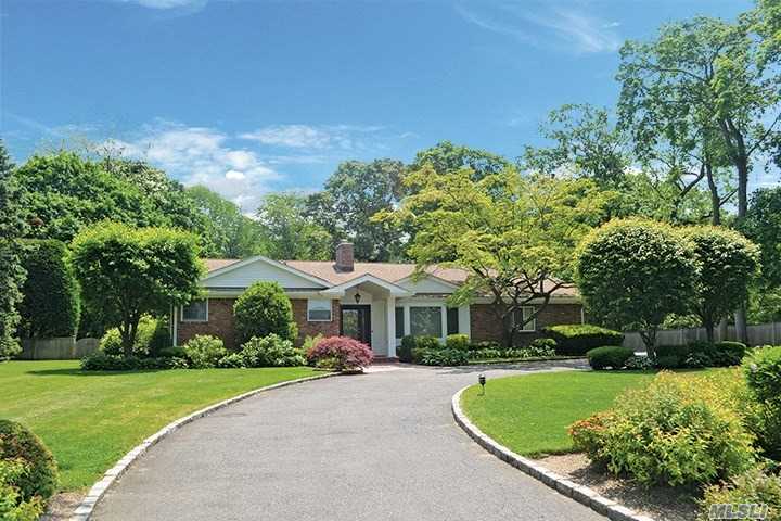 Situated On 1 Acre Park-Like Grounds With Ig. Heated Pool. This Lovely Brick Ranch Has A Appealing Open Floor Plan, Flows Seamlessly From Eik, Lr/W/Frpl, Dr, And Oversized Family Roomw/Cathedral Ceiling Great For Entertaining And Access To Private Back Yard. Master/Bth, 2/3 Additional Br. 2 Full Baths. Full Finished Basement. Lush Landscaped Grounds Secluded On Country Lane.