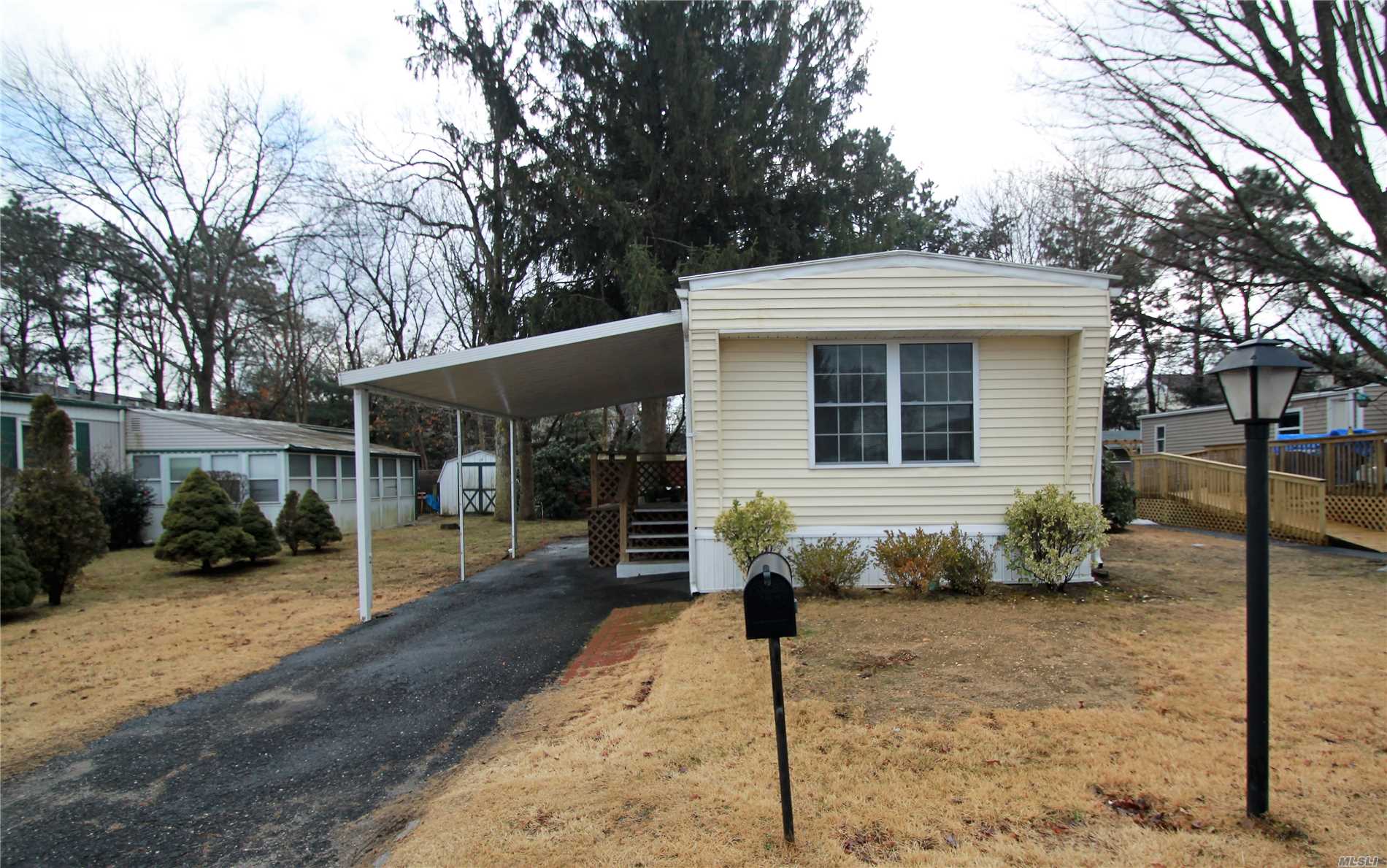 Bright, Inviting And Move-In Ready. New Roof, Insulation, Siding, Skirting In 2017. New Hw Heater In 2018. Separate 10Ft. X 15Ft. Secure Shed With Power. Enclosed Patio. All Furnishings And Household Items Included. Park Hoa (Appx $980/Month) Includes Lot Rental, Sewer, Water, Garbage Pickup, Street Snowplowing. Buyers Must Qualify For Park Residency With Good Credit Score And Income Verification Proving $3000/Mo. Income After Other Obligations. Nys Star Rebate Available To Resident Owners.