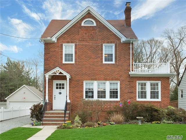 Picture Perfect Brick Colonial Is Warm And Inviting! This Home Offers 3 Large Bedrooms, 2 Updated Bathrooms, Updated Kitchen W/Gas Cooking And Stainless Steel Appliances. French Doors Open To Living Room W/Gleaming Wood Floors, New Windows, Sun Room/Den And Back Porch Opens To A Beautiful Over-Sized Property. Bonus Room Is Ideal For A Home Office. Close To Everything.