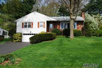 Beautiful Ranch On Manicured Property (85X142). Living Room With Fireplace, Dining Room, Oversized Kitchen With Island Opens To Family Room With Skylights And Fireplace All Leading To Deck Overlooking  Garden. Three Bedrooms With Two And A Half Baths. Walkout Lower Level With Playroom, Office And Storage Galore! 2Car Garage, Manhasset Schools Many Expansion Possibilities!!