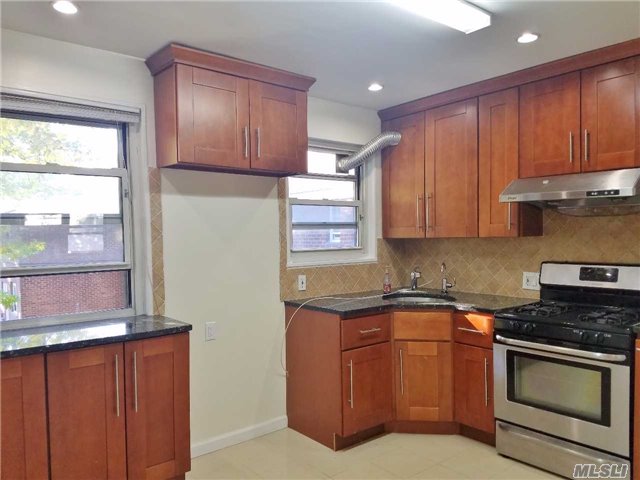Sunny Garden Apartment, Located On A Quiet Street, Newly Renovated, Low Maintenance, Great Schools, Ps. 46/Ms. 74/ Cardozo High School. Walk To Park, Schools, Library, Shopping. Bus Q27, Q30, Q88, Qm3, Qm8 To Manhattan. Attic For Storage. Plenty Of Windows, Parking Only $100/Year. Cats Ok. 20% Flip Tax Paid By Seller.