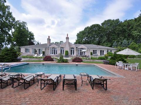 Diamond Condition 5500 Sq. Ft. Ranch On 3+ Breathtaking Acres Overlooking The Old Westbury Country Club Golf Course. 6 Bdrm, 8 Bthrm Home W/ Fantastic 'Walk Out' Lower Level W/ High Ceilings Throughout. Tennis Ct, Pool, Cabana, Generator, 5 Car Garage Are Just A Few Of The Many Amenities That Make Up This Magnificent Home.