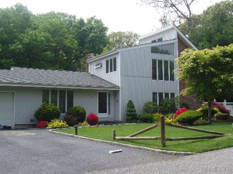 Beautiful 4Br, 4 Full Bath Farm Ranch With Contemporary Flair! Newer Eik W/Stainless Steel Appliances, All Neutral, New Carpet, Ceramic Tile, Full Brick Wall Fireplace, Master Br W/Master Bath, Lots Of Closets, Full Fin Bsmt W/2 Finished Rooms And Room For Mom, Beautifully Landscaped Property W/Decking & Igp, Winter Waterviews, Must See!