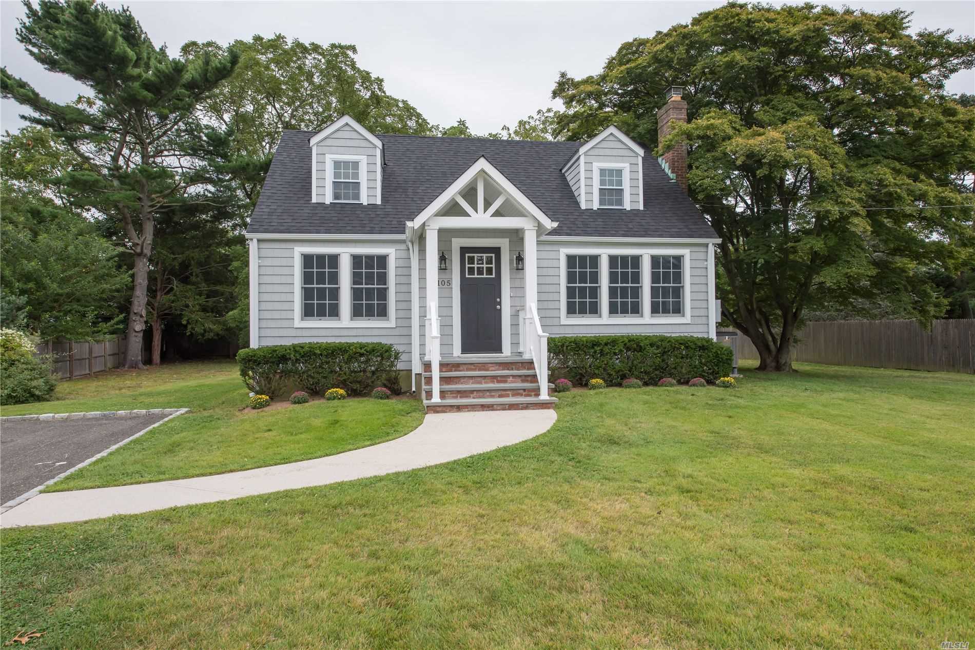 Absolutely Diamond New England Cape. Entry Foyer Leads To A Living Room W/ Brick Fireplace, Chef&rsquo;s Eat-In-Kitchen W/Quartz Counter Tops And Stainless Steel Appliances. Two Brand New Gorgeous Full Baths, Four Bedrooms And Full Basement. All Situated On A Half Acre Of Property. Hardwood Floors Throughout, Upgraded 200 Amp Electric And Central Air Conditioning