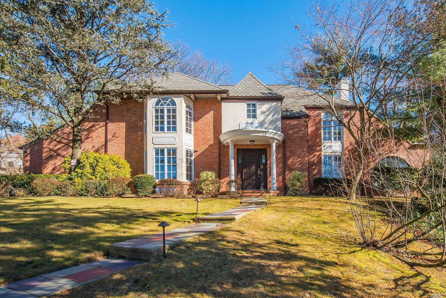 Stately Brick C/H Colonial, Impeccably Renovated, 2 Story Entry Foyer, Gracious Lr, Formal Dr, Gourmet Eik, Custom Cabinetry, Fab Family Room, Generator, New Insulation, New Central Vac, New Recessed Lighting, Nest Thermostats, Brick 8 Car Paver Driveway, Cameras; Waterproof Basmt, Wonderful Backyard 2 Patios, Basketball Court, Outdoor Ligthing & Speakers. Cameras Through-Out