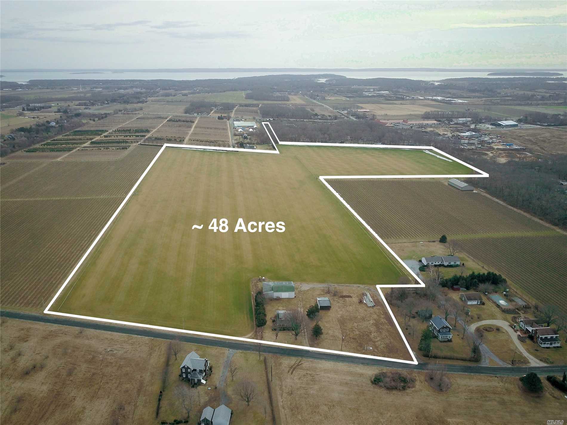 41.1+ Acres Agricultural Land With 7.3 Acres Development Rights Intact. Beautiful Acres Of Farmland With Unlimited Potential. Also In The Property Is A 3 Bedroom Farmhouse With Barn And Garage. Excellent Location For Vineyards.