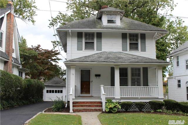 Fabulous 3 Bedroom Rocking Chair Front Porch Colonial On Pretty Tree Lined Walk To Town, Rr, Shopping And Schools Street. Freshly Painted This Bright And Sunny Home Is Perfect! Lr/Fpl, Fdr, Large Eik. 3 Bedrooms And Bath Plus Full Basement With Playroom And Laundry. Gas Heat. Detached Garage. Don't Miss!!