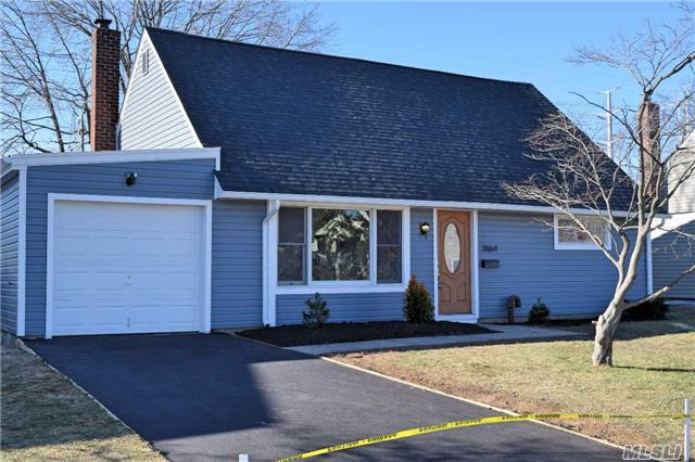 This 4 Bedroom 2 Bathroom Expanded Cape Has Been Renovated To Perfection With New Roof, Siding, Windows, 200 Amp, Sheetrock, Insulation, Kitchen, Baths, Custom Hw Floors, Ss Appliances, Marble, Driveway, And Much More. Will Not Last!  Diamond Condition.