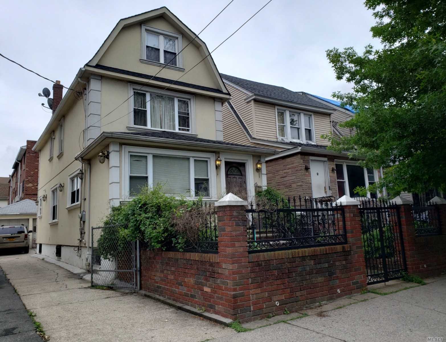 Beautiful One Dwelling House In The heart Of Elmhurst. 3 Year Old Roof + Window House Is In A Excellent Condition, few blocks From Queens center Mall, Transportation, Library.