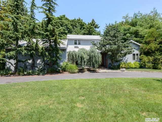 Sprawling Ranch With Cathedral Ceiling Master Bedroom Addition On Second Floor. Former Master Bedroom With Bath On First Floor.   New Deck.  New Driveway,   Beautiful Property With Specimen Trees. East Hills Park District!