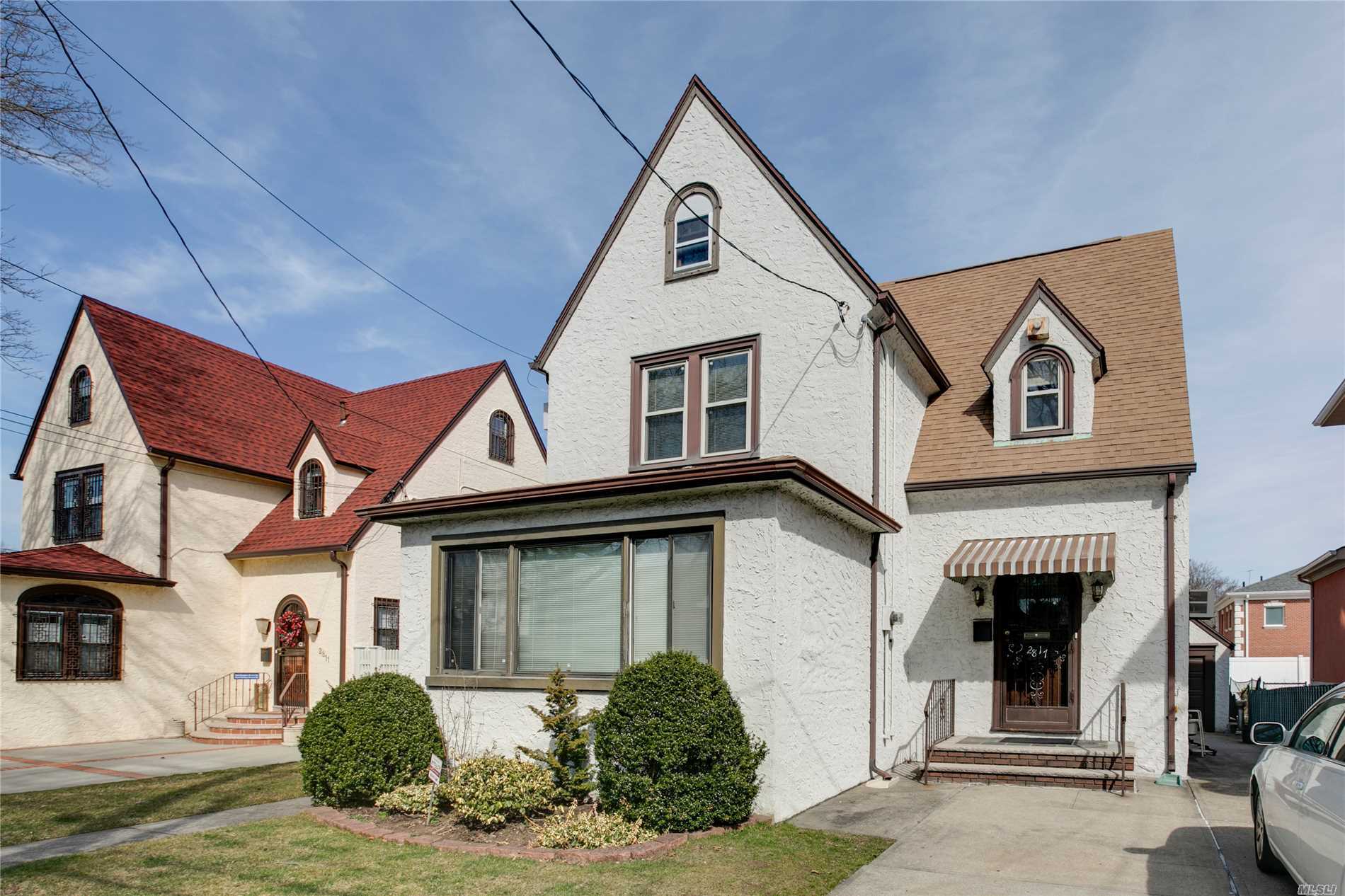 Charming 5 Bedroom Stucco Tudor Filled With light and Original Characters, Over-sized Living Room With Fireplace, Formal Dining Room, Eat-In Kitchen, Full Basement. Wood Floors Through-out, Beautiful Backyard, 1 Car Garage. Great Location. Near Shopping Center, Transportation, Schools and Parks.