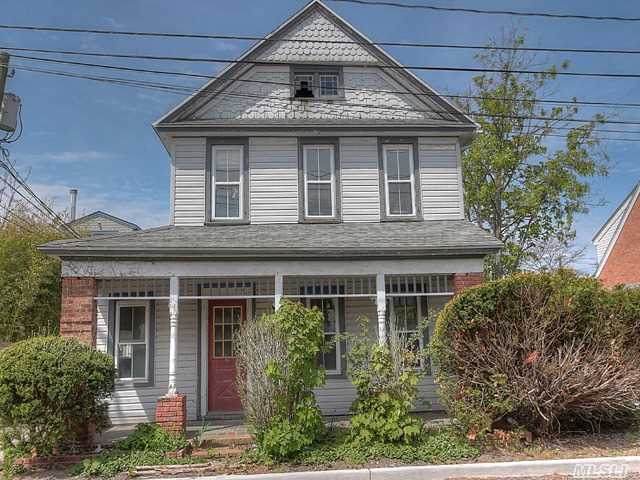 An Incredible Investment Opportunity In The Charming Village Of Greenport,  Offering Five Bedrooms And Four Bathrooms Just One Block To Main Street! Restore This Beautiful Village Home Back To Life!