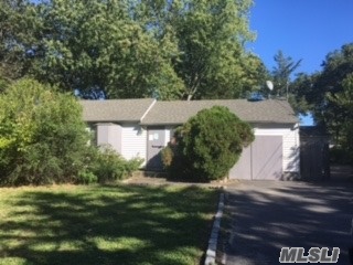 Perfect Starter Home For Buyers With A Vision! Plenty Of Room To Expand On This 2 Br (W/Room For A 3rd Br) 1.5Bth Ranch On Oversized Lot With Privacy Trees. Easy Access To Lie. Home Boasts Sep. 3 Car Garage With C/O. Unfinished Basement With Ose. Corporate Owned. All Offers Subject To Corporate Approval.