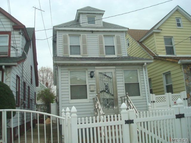 Detached. Beautiful 1 Family House Clean. Excellent Condition. Hardwood Floors Throughout. Finished Basement With High Ceiling A Lot Of Closets.  Pty Driveway. Only 3 Year Boiler Gas And Tankless Hot Water. Convenience To Shops, Schools, Bus Transportation. Minutes Away From Jfk Airport. Minutes To Resort Casino. Must See !!!!!