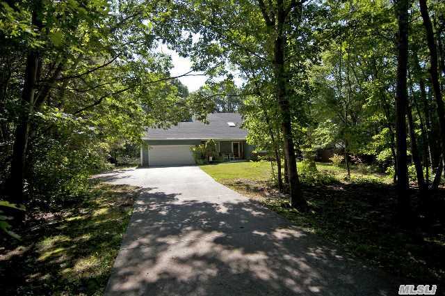 Welcome To Horse Country. Country Home Nestled Among The Trees! Enjoy The Quiet From A Beautiful Deck Enjoying Nature.  Oak Floors,  Vaulted Ceiling In Living Rm,  Loft Overlooking First Floor- Fabulous Property With Room To Build A Barn And Have Your Horses.  Directly Across From Riding Trails.