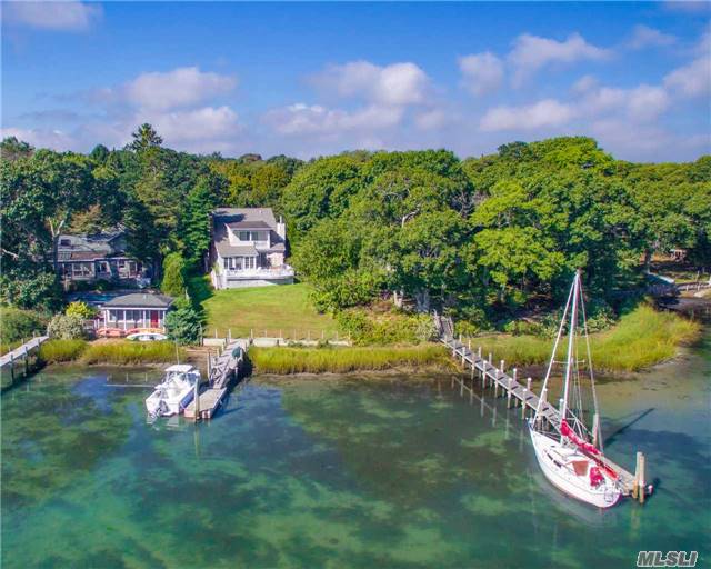 Immaculate Waterfront Home With Dock Accommodating A 28+ Foot Boat. With Peaceful Views Across Baldwin&rsquo;s Creek And Direct Access To Peconic Bay, This Is The Perfect North Fork Retreat. 3 Bedrooms, 3 Full Baths, Living, Dining, Media Room, Eik W Granite Counters, Sunroom, Waterside Deck, Bonus Rm, 2 Car Gar, Cac. A Move-In Ready Oasis In The Heart Of Wine Country.