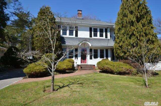 Don't Miss This Opportunity!! Location Location!!    4 Br Dutch Colonial Exudes Charm And Vintage Character On Magnificant 100X100 Parklike Property In No. Syosset,   Lr W/ Wood Burning Fplce,  Fdr W/Sliders To Yard,  3.5 Bth,  Huge Family Room W/Gas Fplce,  Updated Kitchen W/Ss And Granite,  Mud Room,  Fin Bas W/Playroom,  Walk To Railroad,  Village Elementary School