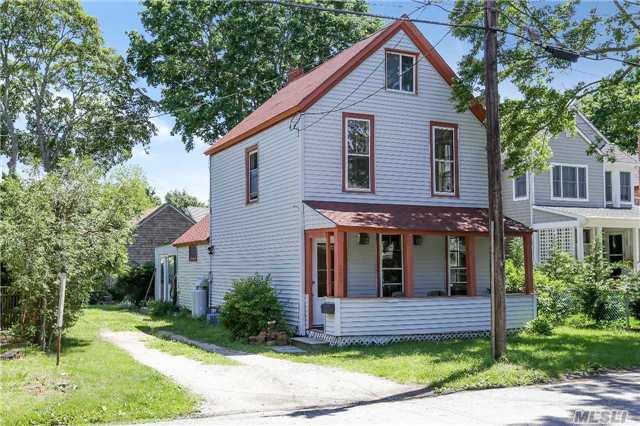 1890&rsquo;S Greenport Village Home On Bridge Street, Nice Back Yard, Close To All Village Amenities & Beaches. Great Opportunity To Polish This Gem In The Rough!