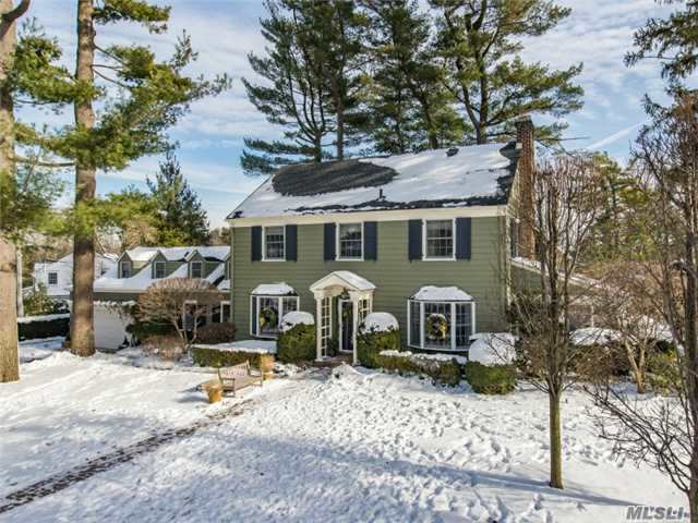 Quintessential Plandome Colonial Steps From The Green On Almost One Half Acre Of Property. Large Kitchen/Family Room With Fireplace Is The Heart Of The Home. Formal Dining, Living Room Opens To A Sun Porch With Wet Bar. Back Stairs To A Loft Office, Full Br And Bth. Second Floor: Beautiful Mbr And Bath, 2 Addit&rsquo;l Brs, Hall Bth, 3rd Flr Storage. Beach/Mooring W/Fee.