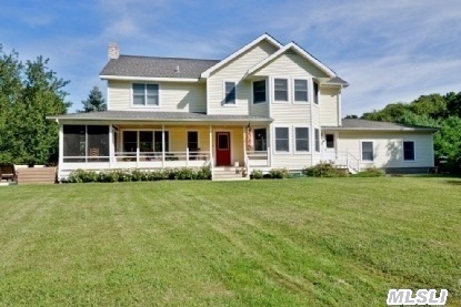 Light And Airy 4 Bedroom Residence. Enter The 2 Plus Acre Property Through A Graceful Driveway And Emerge Into The Tranquility Of This Secluded Country Setting,  Just A Short Stroll To East Creek.  Rock On The Screened Porch Or Enjoy The Warmth Of The Brick Living Room Fireplace.  A 4 Stall Barn Perfect For Animals,  Or Easily Converted To Storage For Collectibles.