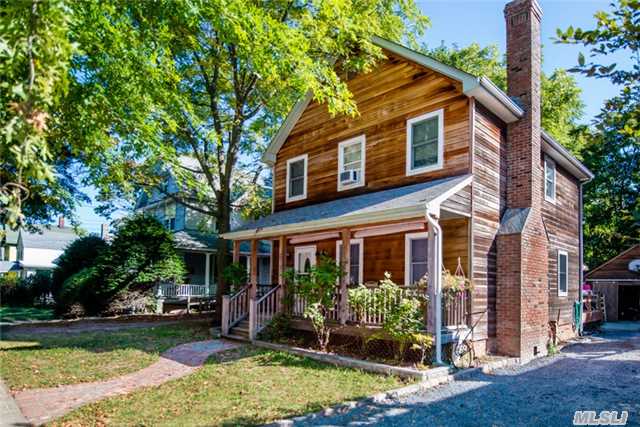 Village Center-Prime Location, Walk All Shopping, Restaurants, Mitchell Park Marina & Lirr. Young 3 Bedroom, 1.5 Bath 1400 Square Foot Colonial With Country Eatin Kitchen Overlooking Rear Yard With Wood Deck, Patio With Stone Hearth And Water Fountain With Fish Pond. Nice Size Rear Yard