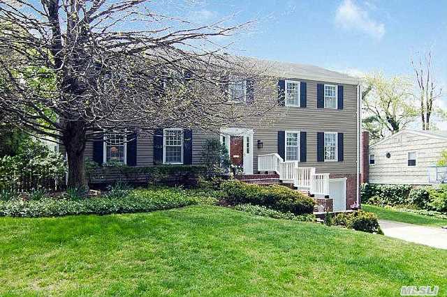 Spacious Flower Hill Colonial With 5 Bedrooms,  3 Full And 2 Half Baths,  Lr,  Dr,  Eik,  Family Room,  Oversized Mbr With Dressing Room,  Hw Floors,  Convenient To Town And Train.