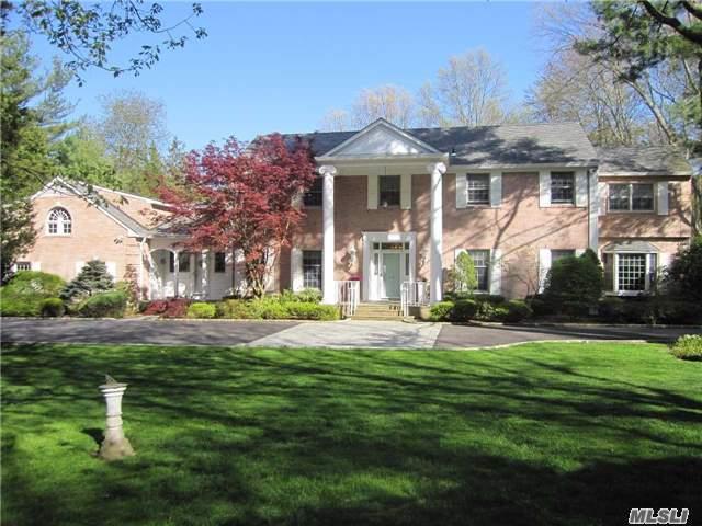 Beautifully Renovated 2014 Stately Brick Colonial On 2 Brookville Acres. Exquisite Details Throughout.Gracious Marble Foyer. Large Principal Rooms With Attention To Millwork , Chefs Kitchen With Custom Cabinetry And Large Center Island.Private Office Master Suite With Luxurious Dressing Rm And Spa Bath. Gunite Heated Pool Surrounded By Mature Trees. This Is A Smart Home