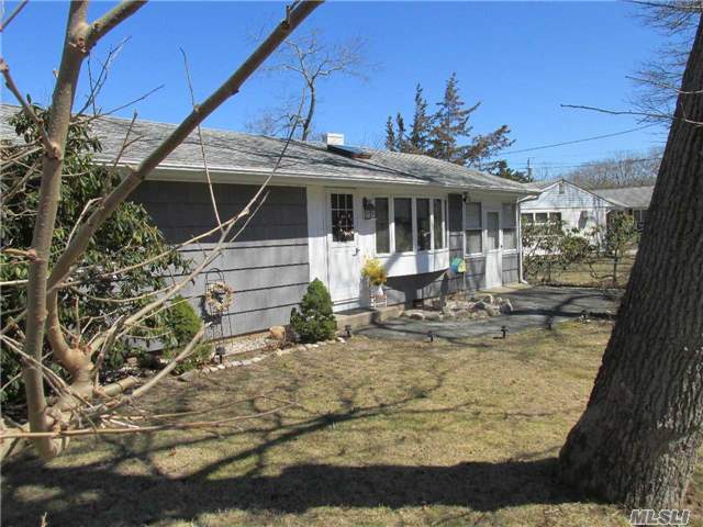 Adorable Beachy Cottage In Beautiful Fleets Neck - Very Short Walk To Fab Cutchogue Harbor Bay Beach Or Private Association Beach- Plus Deeded Dock Rights On Near By East Creek - Original Hardwood Floors, Bright & Sunny- Delightfully Private Back Yard.- Not Many Properties Like This Left Anymore!!