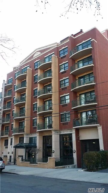 Beautiful Luxury Condominium, Beautiful Grand Lobby, Tax Abatement, Gym On Premises. Nice Size One Bed Come With A 600 Sqft Huge Terrace.Walking Distance To Stores, Schools. Minutes To E And F Subway Train.Info Not Guaranteed, Prospective Buyer Should Re-V.