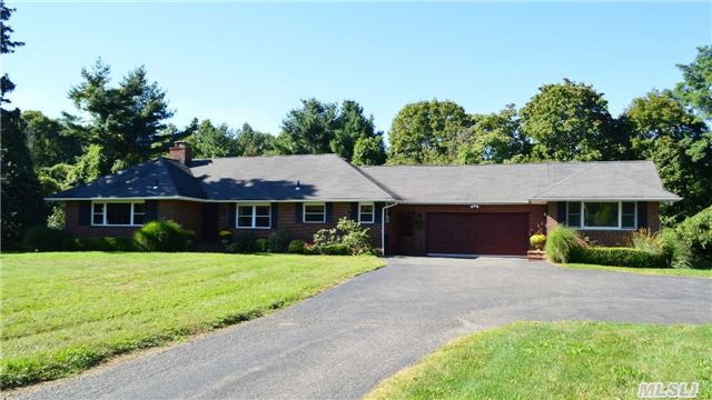 A Long Flat Driveway Leads To This Private, Tranquil, Flat, Secluded 2 Acre Property In Oyster Bay Cove.Low Taxes & Low Maintenance. Room For Horse, Pool & Tennis Crt. This 3 Br, 2 Full Bth Ranch Has An Elegant Lr W/ Fplc Plus Custom Crown Molding. In Addition, There Is A Legal Separate Additional W/Lr, Br W/Wic, Full Bath, Laundry And Cac.