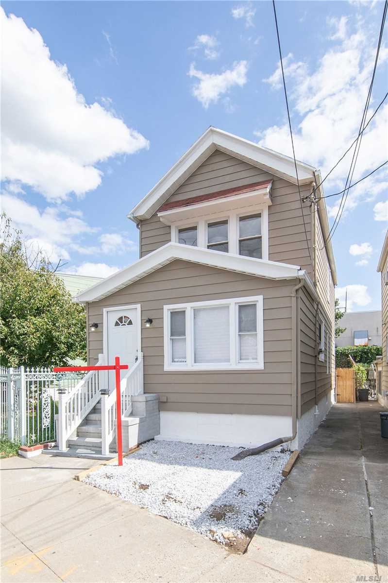 Welcome to this meticulously updated colonial in the heart of Briarwood. This house has an open concept first floor with a full bathroom. Gorgeous hardwood floors throughout. There is a full finished basement with washer & dryer hook up, & a full bathroom. Upstairs has 3 spacious bedrooms and spacious bathroom. Close to everything, Hillside ave, Queens Blvd, and F train. Bring your furniture, and move right in