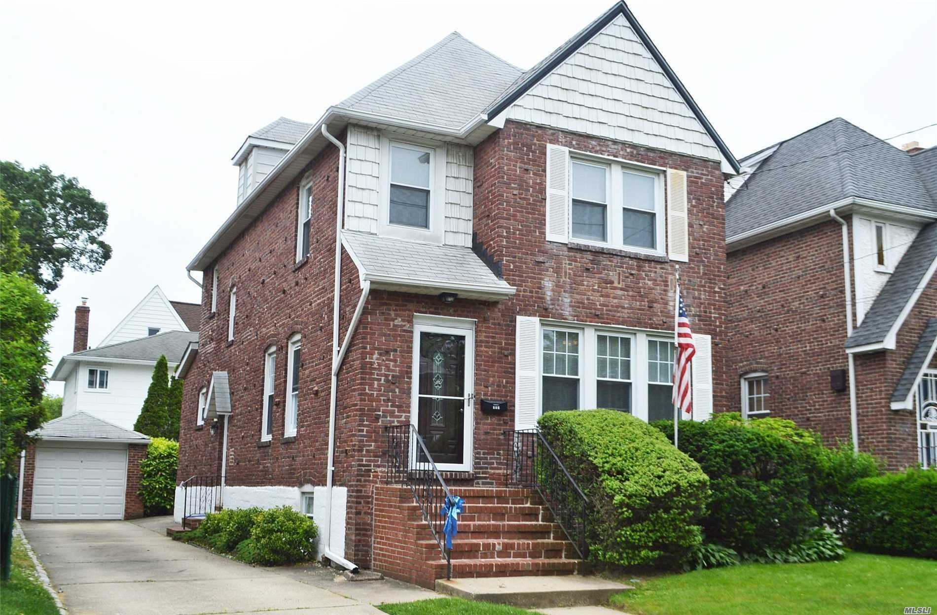 Majestic Brick Tudor In The Yorkshire Section Of Lynbrook, Ready To Move Into, But At A Price To Mold Into Your Dream Home, Spacious Set-Up Includes: Entry Foyer, Living Rm W/Fireplace, Fdr, Eik, Half Bath, 3 Bedrm, Updated Full Bath, Full Basement, Attic.