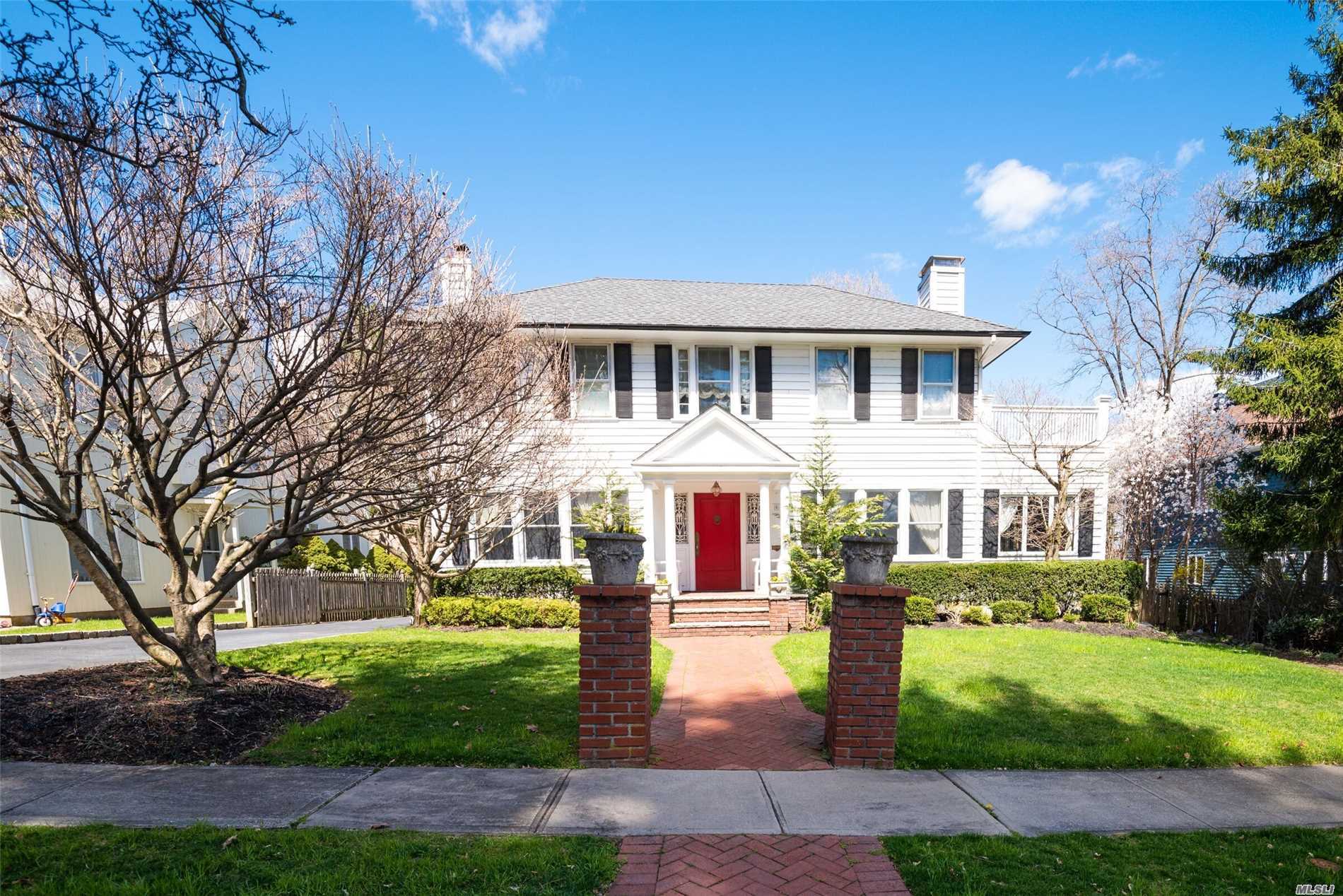 Gorgeous 4 BR, 3 BA Colonial in the Beautiful Village of Thomaston. Formal Dining Room, Eat-In Kitchen with View Of Pristine Backyard & Access to Wood Deck. Spacious Living Room Also Opens Up to Wood Deck & Leads to a Bright Sun Room, Perfect for Entertaining! Charming Fireplaces throughout. Sunny, Master Suite w/ Skylight & Balcony. Detached Garage & Car Port. Close to LIRR, Northern Blvd, & Restaurants. Access to all Great Neck Parks, Steppingstone Marina, Parkwood Swimming Pool, Ice Skating