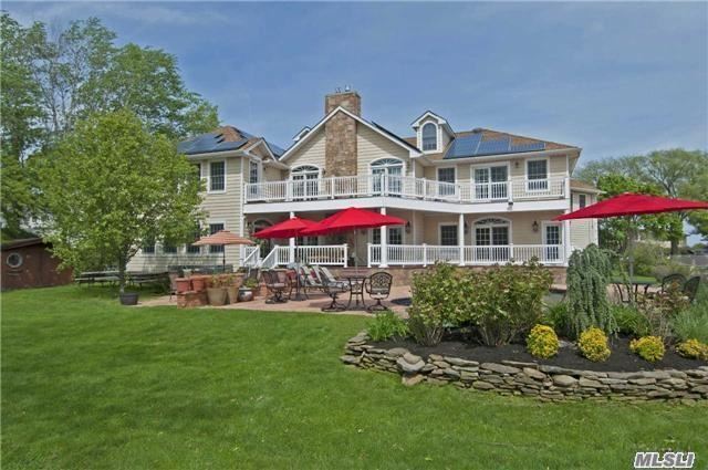 8, 000 Sq Ft Waterfront Home, Colonial Built In 2009 Set On Fosters Creek W/ Approx 125&rsquo; Of Bulkheading. Amazing Quality & Craftsmanship. Chef&rsquo;s Kit, Dining Rm Seats 20, Home Theater, 5 Brs, 6.5 Bths, Mstr Br Wing W/Fpl, 2 Wics, Balcony, Fbth W/Jacuzzi Tub & Spa Shower, Maids Qtrs, Game Rm, 4 Car Gar, Heated Igp, Flood Insurance $800!