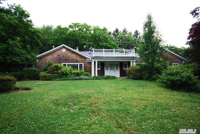 Quiet & Prest.Tree-Lined St.Sprawling Ranch Is Fully Renov. W/4 Br's, 4.5 Baths. Sunny & Open Flr Plan.Perfect For Entertaining.Fabulous House Offers A Large Eat-In Kitchen W/Center Island,  Granite Counter-Tops,  Top-Of-The-Line Appl.2 Lux Marble Baths+Beaut Mstr Bth.Lr Leads To O-Sized Den,  Formal Dr. 2-Sided Fireplace! **Approved Plans To Build 8500Sqft Home!**