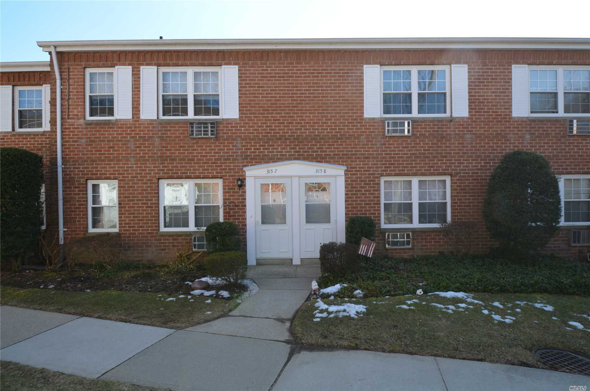 Spacious 1 Bedroom Co-Op in Great Location offer Living room, Dining Area, Brand New tiled Bathroom, Large Bedroom with Double closets, Eff Kitchen with gas cooking, near shops and LIRR, assigned parking space plus guest parking, Laundry Room, Additional Storage. Pool coming soon.